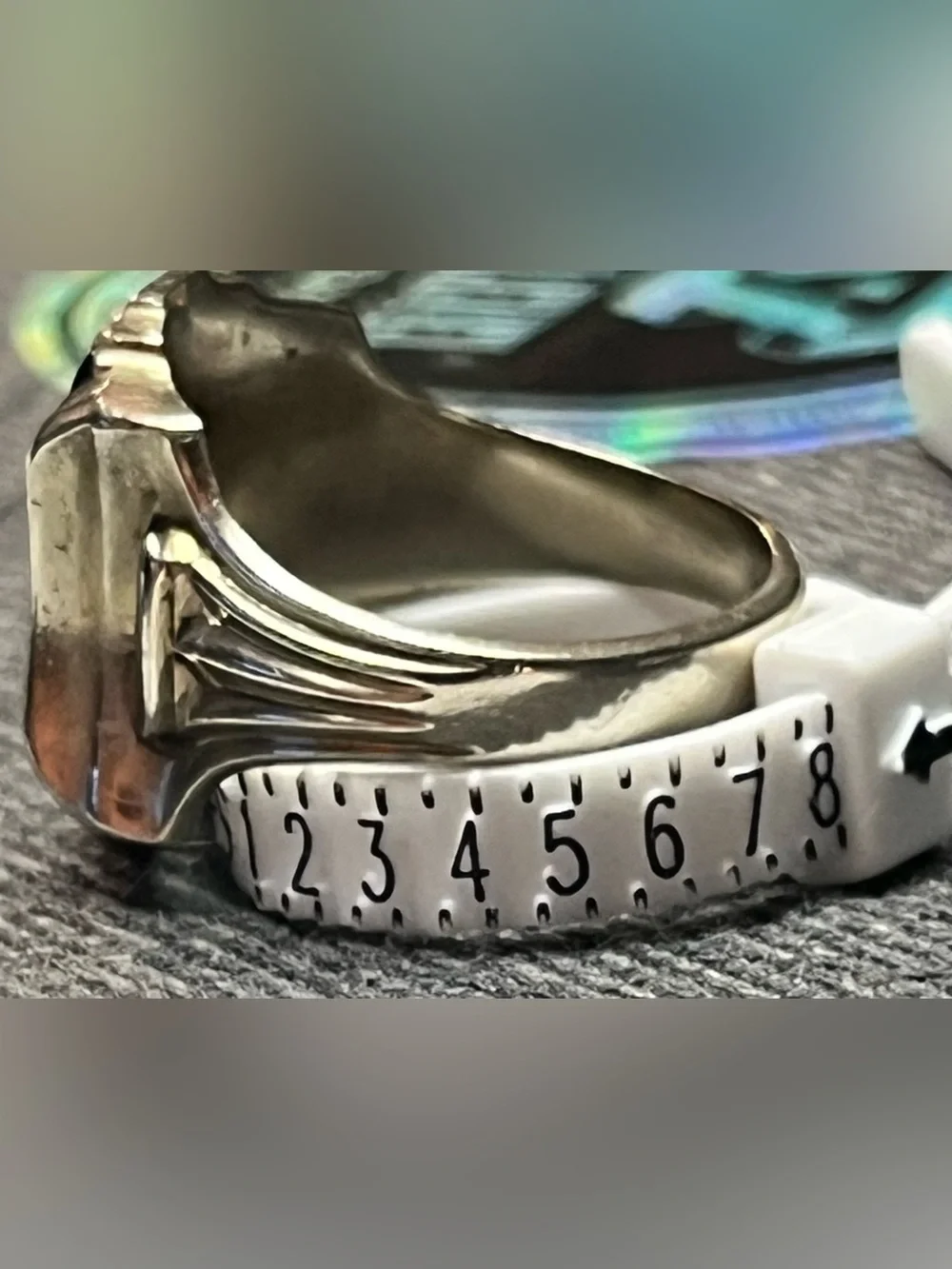 Vintage 1971 Standard Jostens High School Crest 10K White Gold Size 8 Ring 8.16g